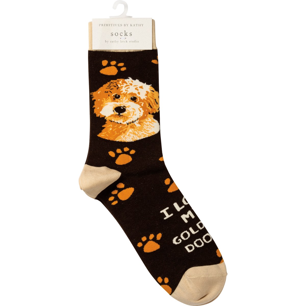 I Love My Goldendoodle Socks - Cotton, Nylon, Spandex
