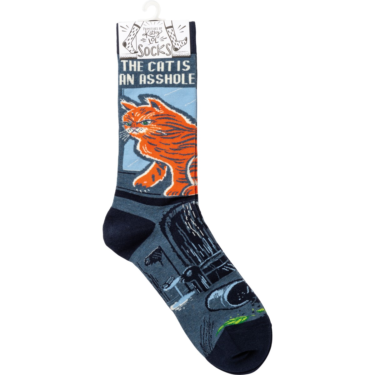 The Cat Socks - Cotton, Nylon, Spandex