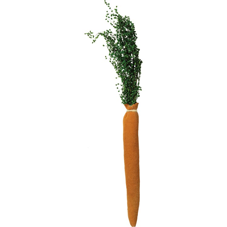 Primitive Carrots  - Cotton, Natural Foliage, String