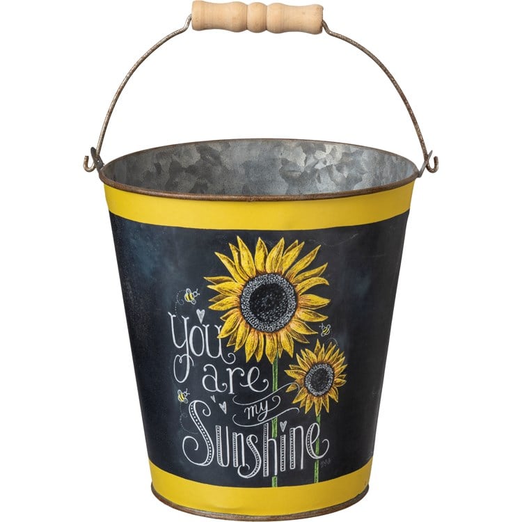 You Are My Sunshine Bucket Set - Metal, Paper, Wood