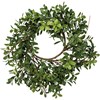 Boxwood Candle Ring - Plastic, Wire