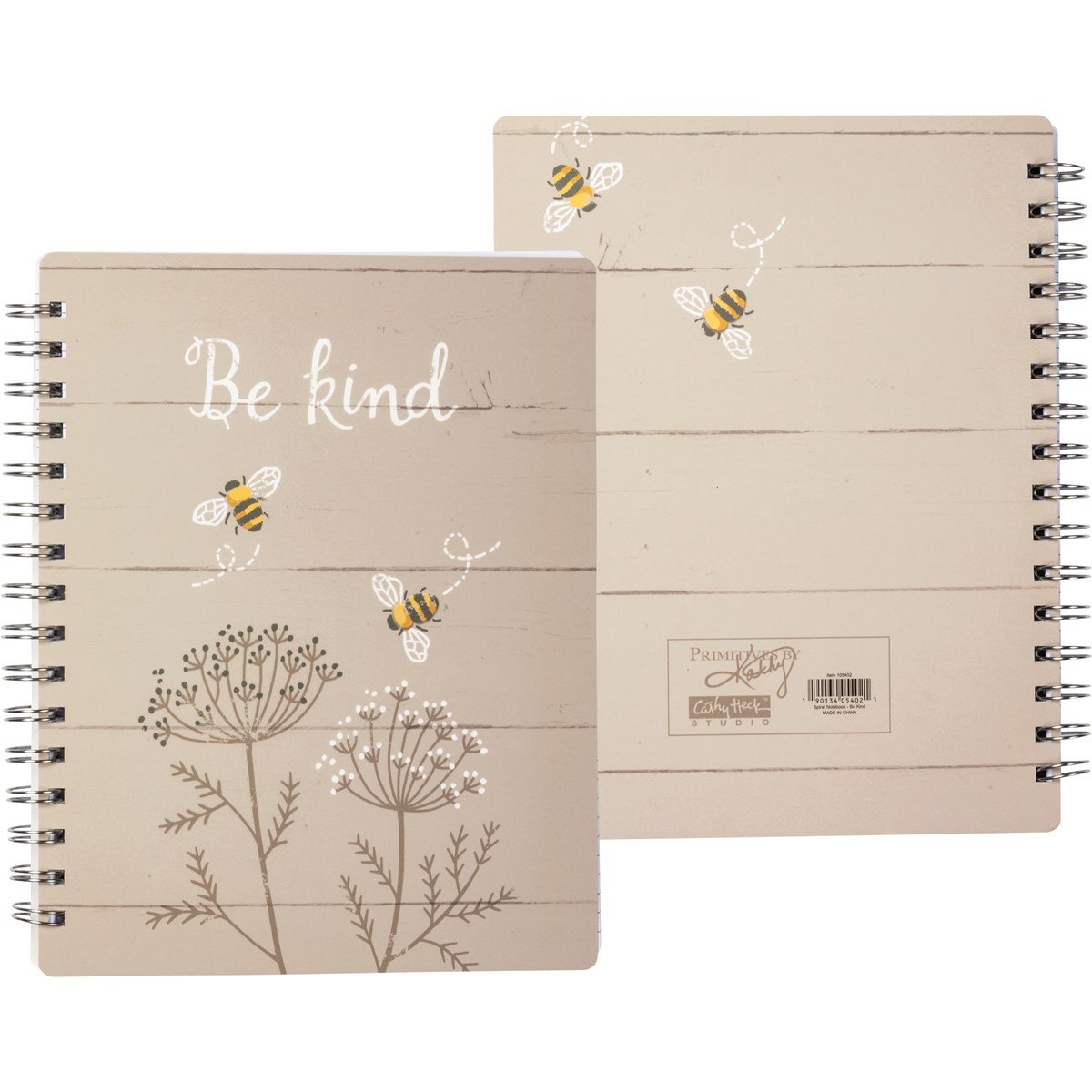Be Kind Spiral Notebook - Paper, Metal