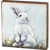 Rabbit Block Sign - Wood