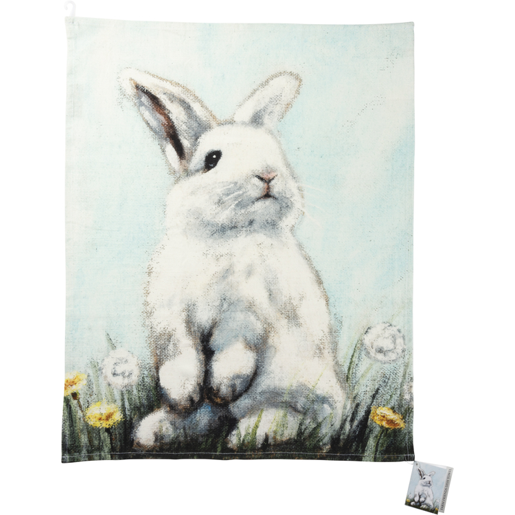 dish towel rabbit farmhouse
