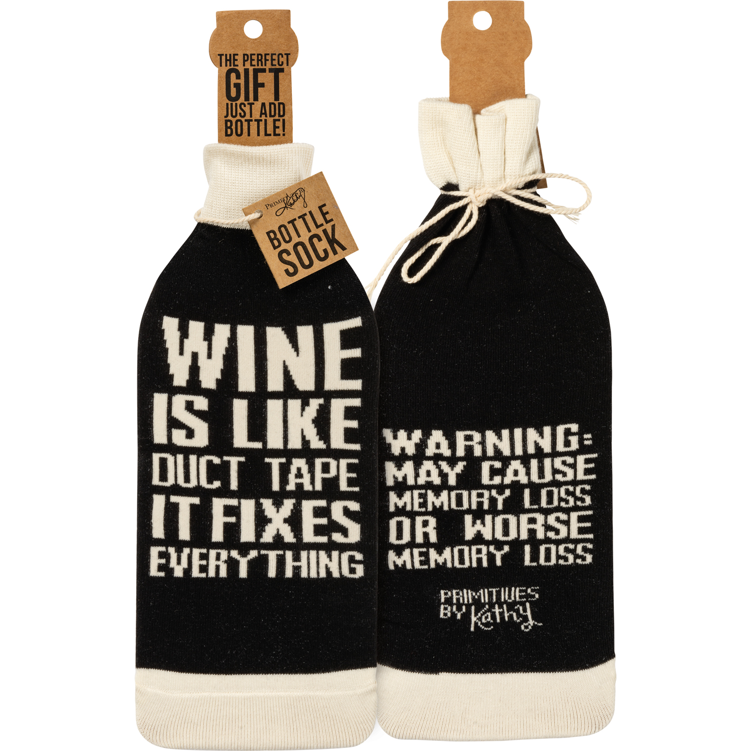 Bottle Sock Wine Is Like Duct Tape Box Sign Style Collection