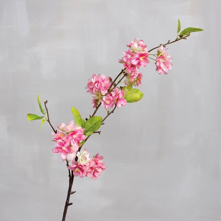 Pear Blossom Pick - Plastic, Fabric, Wire