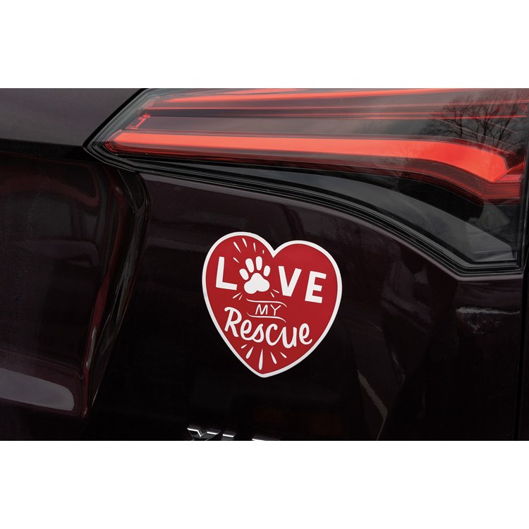 Love My Rescue Car Magnet - Magnet