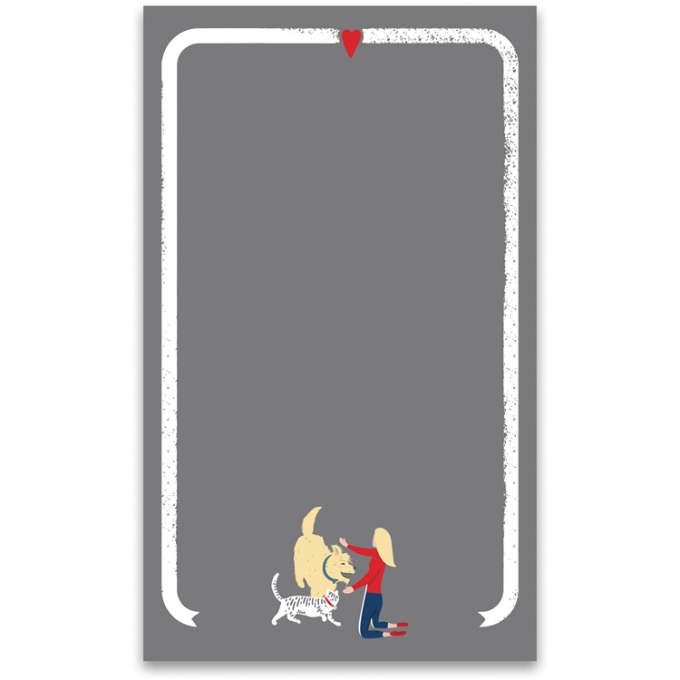 Keychain - Love My Rescue - 1.75" x 3.25", Card: 3" x 5" - Metal, Enamel, Paper