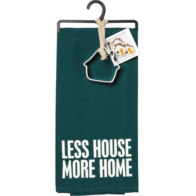 Less House More Home Towel And Cutter Set - Cotton, Metal