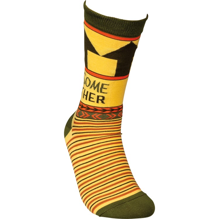 Socks - Awesome Brother - One Size Fits Most - Cotton, Nylon, Spandex