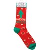 Socks - Awesome Niece - One Size Fits Most - Cotton, Nylon, Spandex