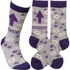 Socks - Awesome Daughter - One Size Fits Most - Cotton, Nylon, Spandex