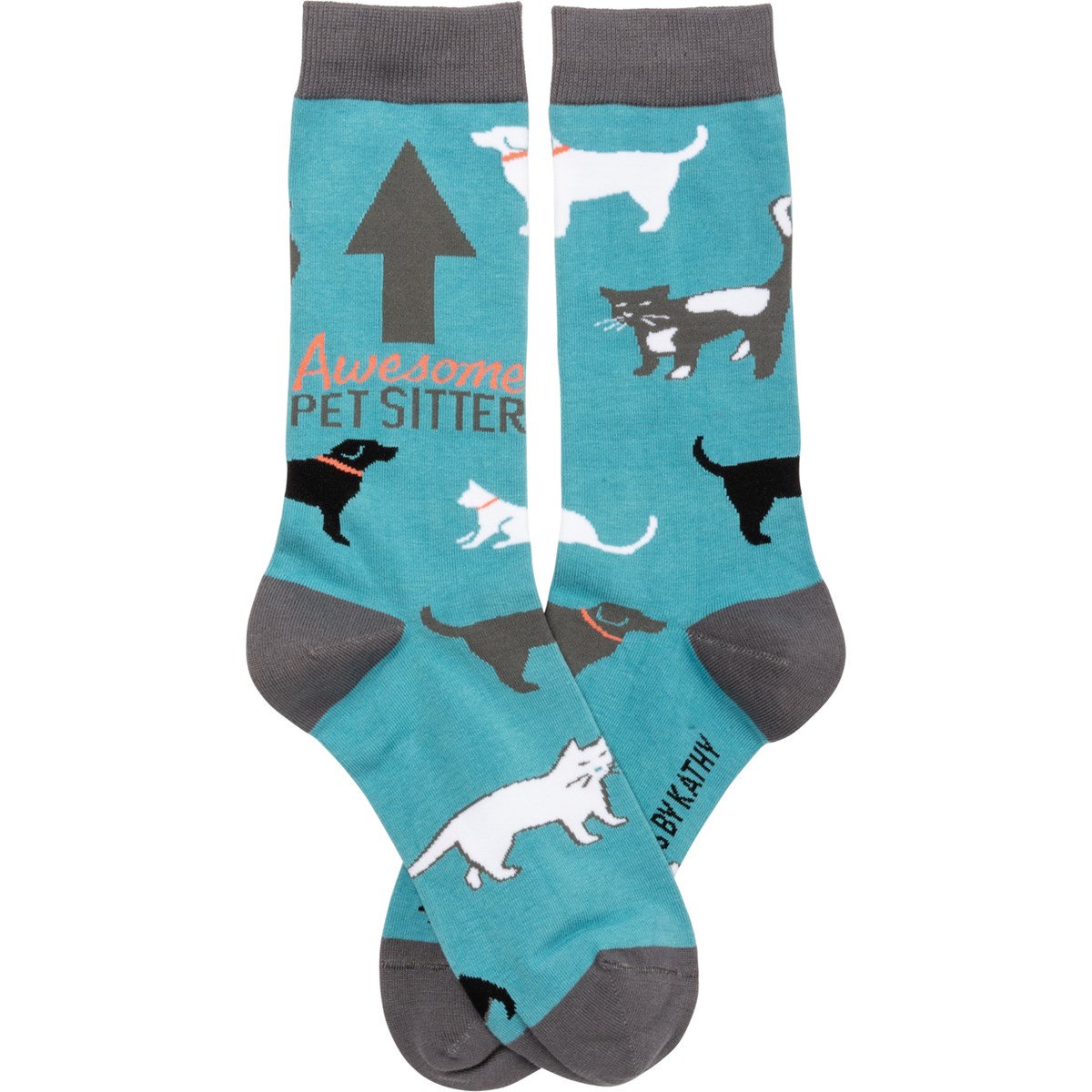 Socks - Awesome Pet Sitter - One Size Fits Most - Cotton, Nylon, Spandex