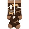 Socks - Awesome Dog Dad - One Size Fits Most - Cotton, Nylon, Spandex