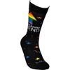 Socks - Awesome Friend Stars - One Size Fits Most - Cotton, Nylon, Spandex
