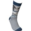 Socks - Awesome Boyfriend - One Size Fits Most - Cotton, Nylon, Spandex