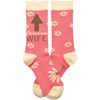 Socks - Awesome Wife - One Size Fits Most - Cotton, Nylon, Spandex