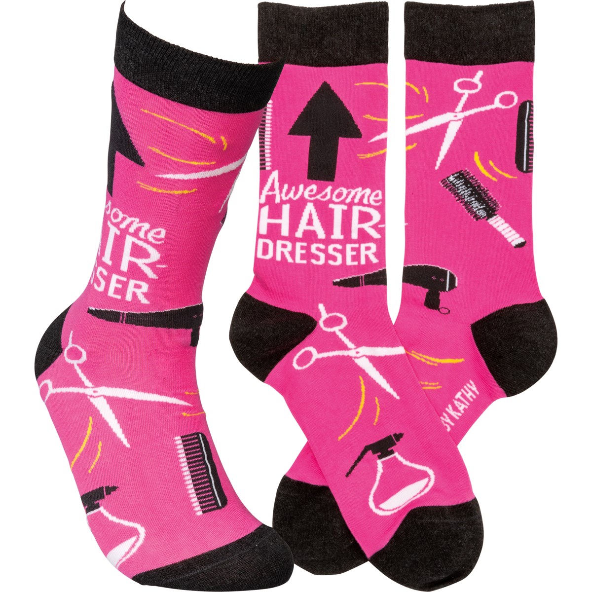 Awesome Hairdresser Socks - Cotton, Nylon, Spandex