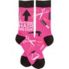 Socks - Awesome Hairdresser - One Size Fits Most - Cotton, Nylon, Spandex