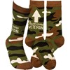 Socks - Awesome Veteran - One Size Fits Most - Cotton, Nylon, Spandex
