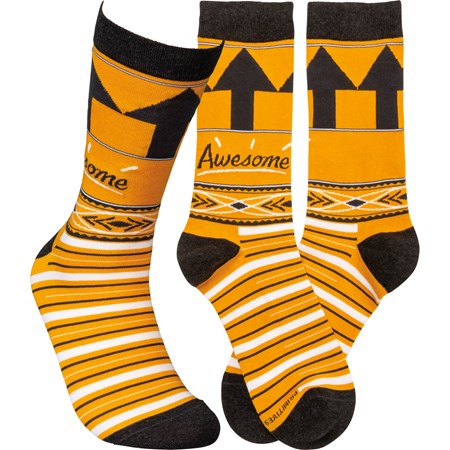 Socks - Awesome - One Size Fits Most - Cotton, Nylon, Spandex