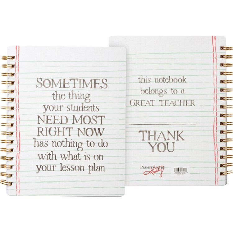Spiral Notebook - Thing Your Students Need Most - 5.75" x 7.50" x 0.50" - Paper, Metal