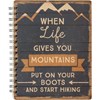 Start Hiking Spiral Notebook - Paper, Metal