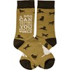 Socks - A Dog Can Change The Way You See The World - One Size Fits Most - Cotton, Nylon, Spandex