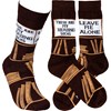 Socks - These Are My Reading Socks - One Size Fits Most - Cotton, Nylon, Spandex