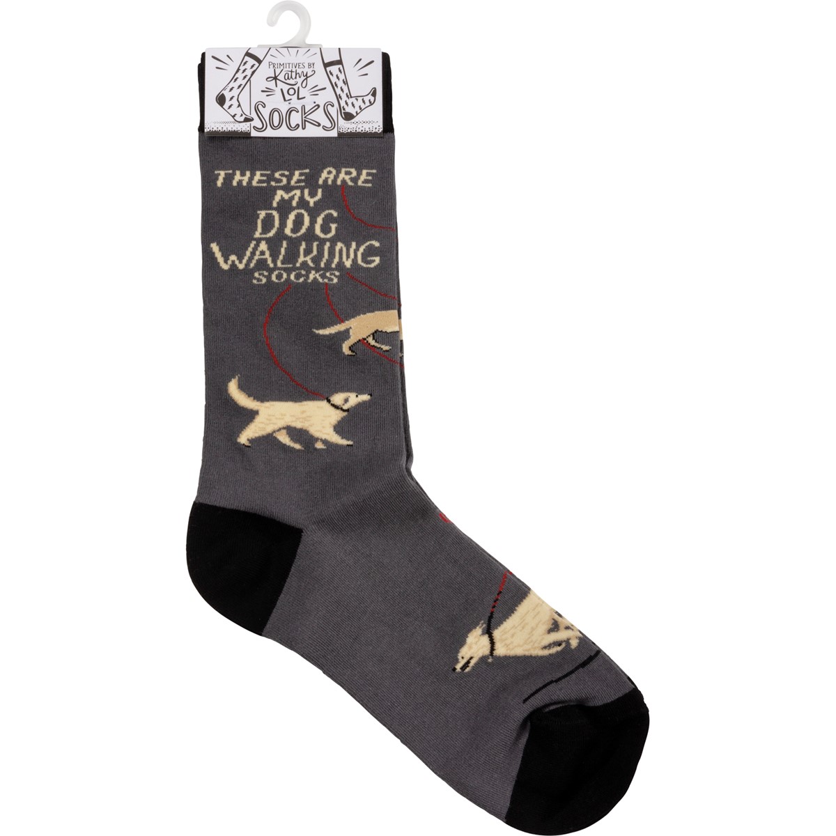 Socks - These Are My Dog Walking Socks - One Size Fits Most - Cotton, Nylon, Spandex