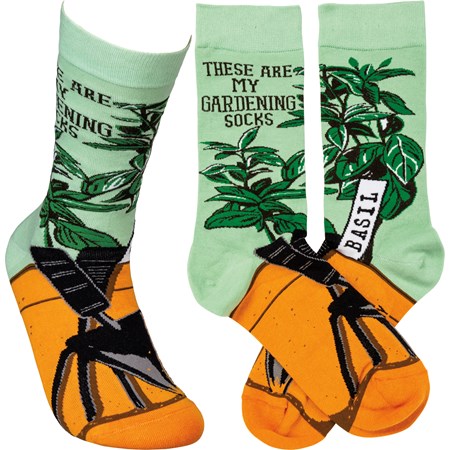 Socks - These Are My Gardening Socks - One Size Fits Most - Cotton, Nylon, Spandex
