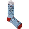 These Are My Biking Socks - Cotton, Nylon, Spandex