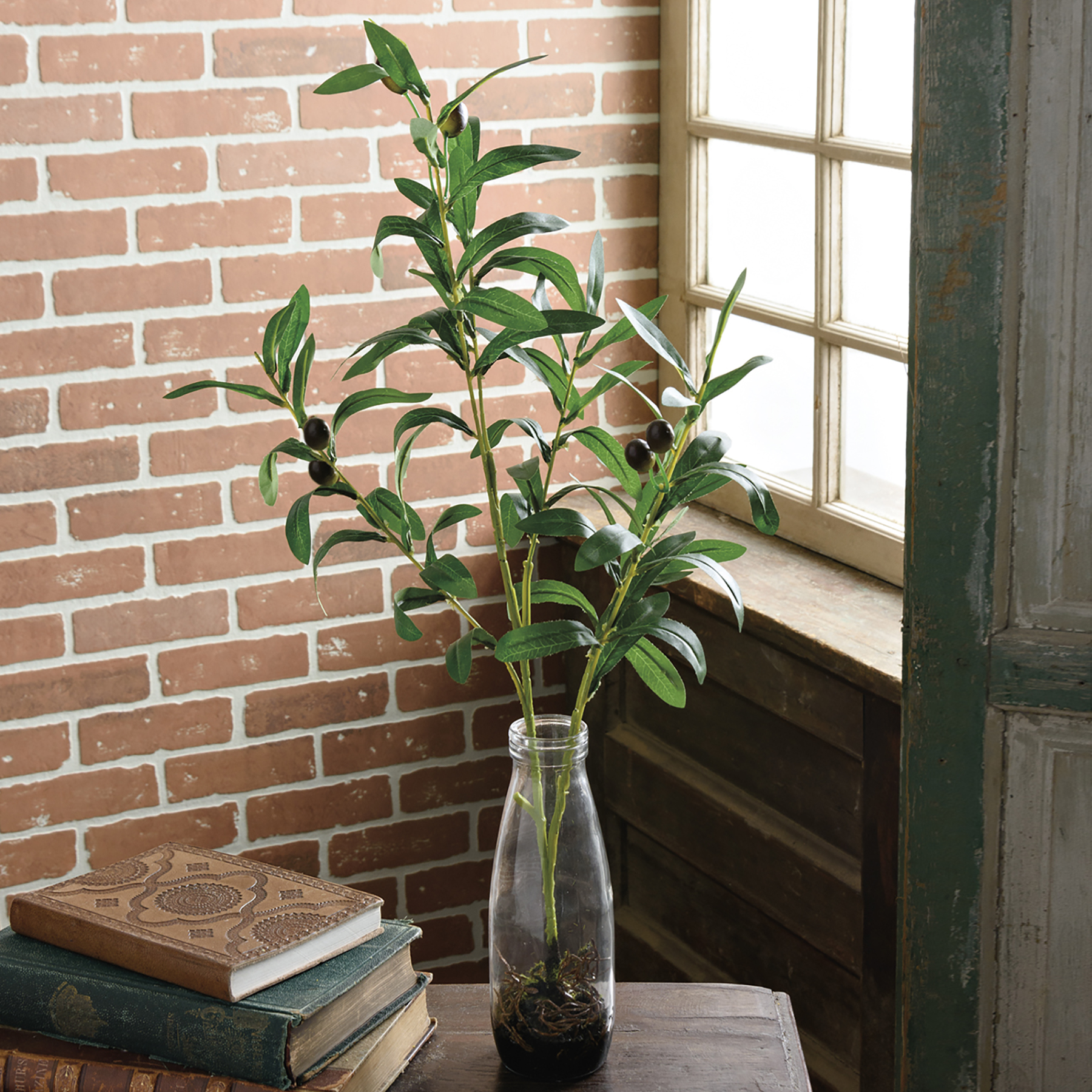 Vase Olive Branches Botanical Collection Primitives By Kathy