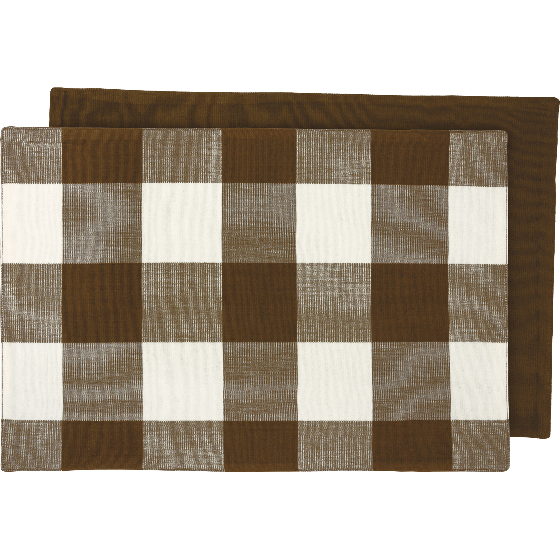 Brown Buff Check Placemat Primitives By Kathy