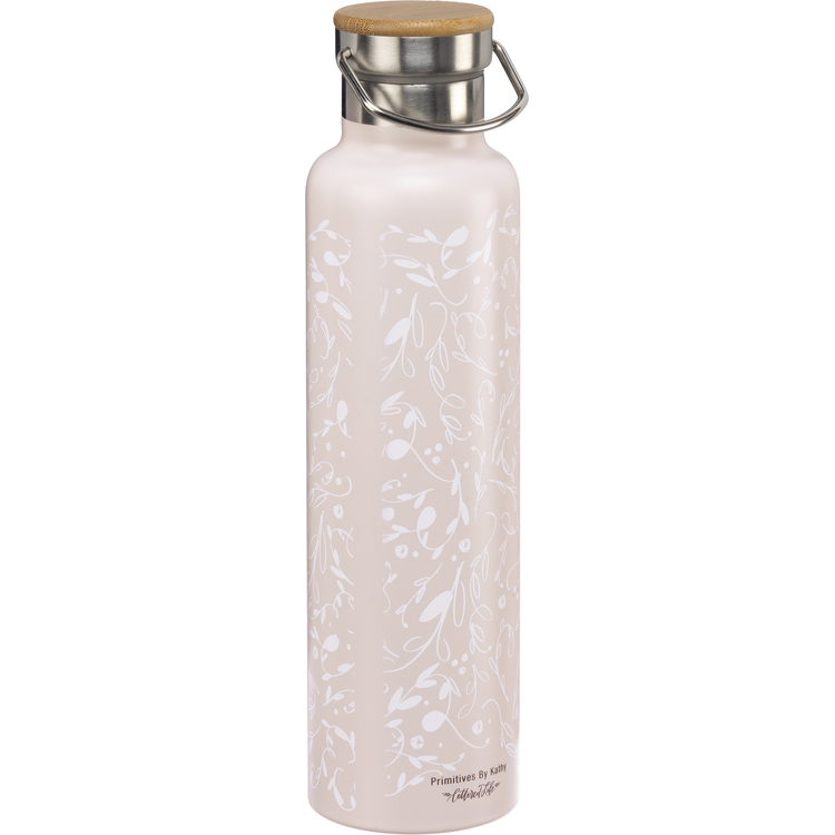 Maid Of Honor Insulated Bottle - Stainless Steel, Bamboo