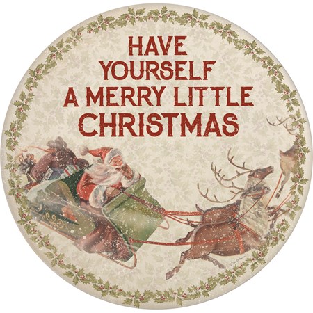 Have Yourself A Merry Little Christmas Large Plate - Bamboo Fiber, Melamine