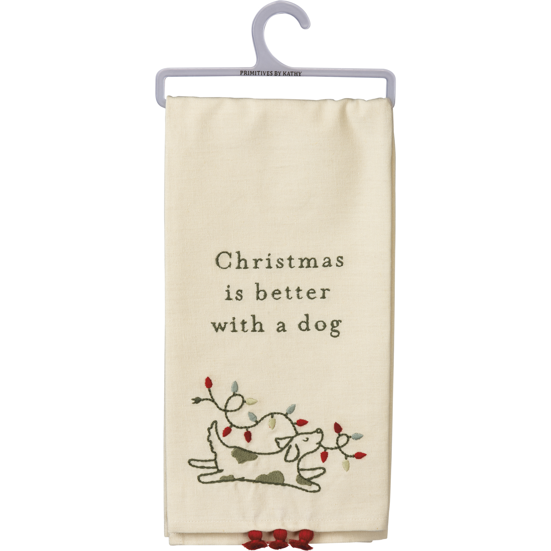Christmas Dogs Christmas Kitchen Towel New With Tags 