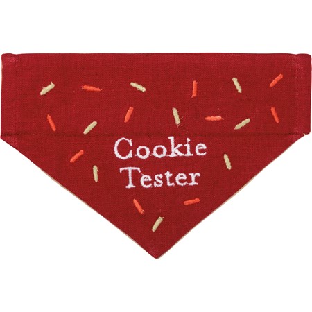 Collar Bandana Sm - Cookie Tester/You Bake - 7.50" x 5" - Cotton, Linen