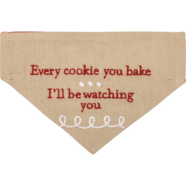 Cookie Tester/You Bake Small Collar Bandana - Cotton, Linen