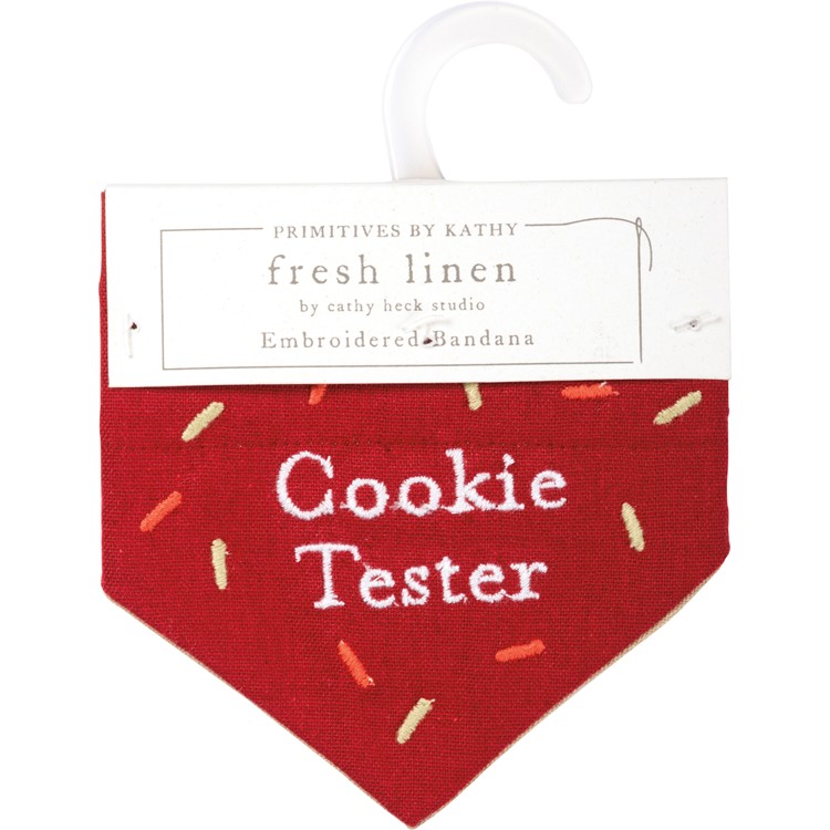Cookie Tester/You Bake Small Collar Bandana - Cotton, Linen