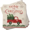 Truck And Tree Beverage Napkin - Paper