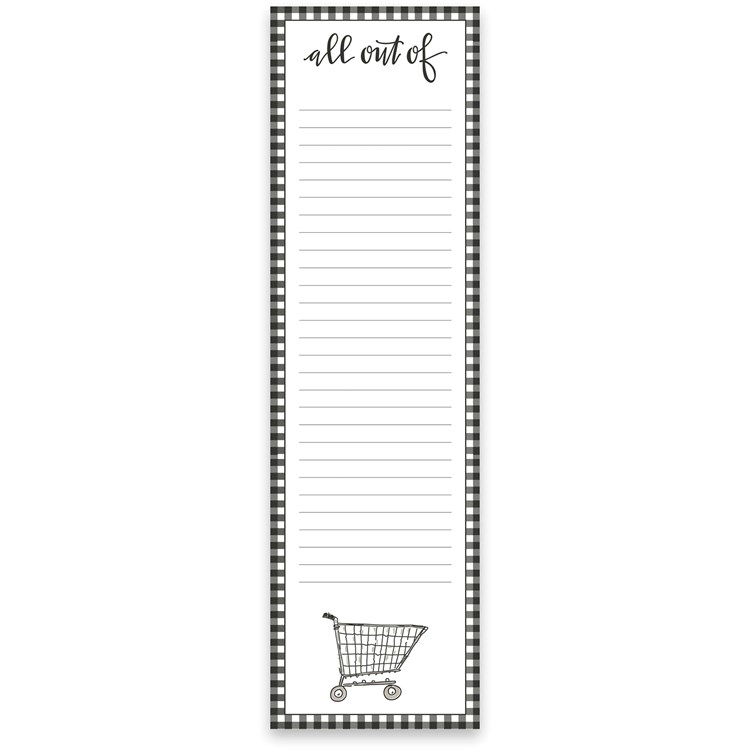 All Out Of List Pad - Paper, Magnet