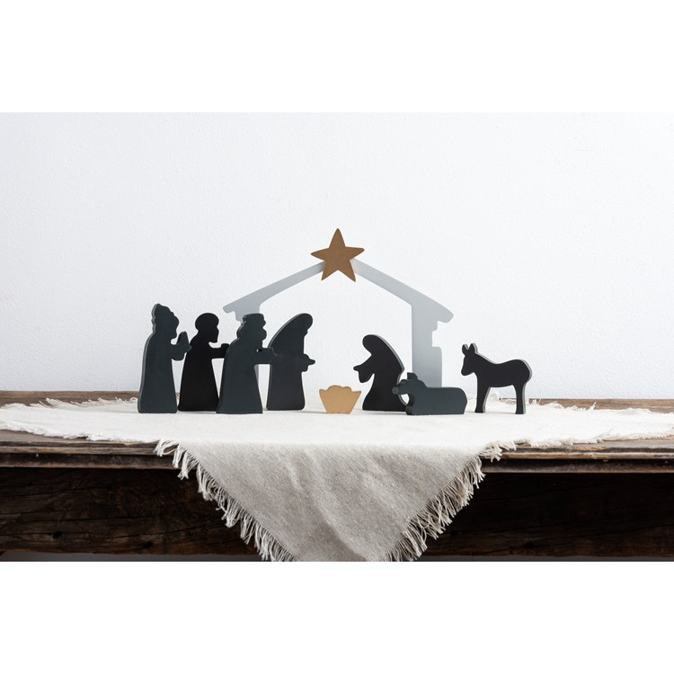 Nativity Chunky Sitter Set - Wood, Plastic
