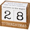 Block Countdown - Days 'Til Christmas - 6.50" x 5.75" x 3.25" - Wood