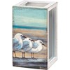 Shell Holder - Sea Turtle - 4.25" x 7.25" x 4.25" - Wood, Paper, Glass