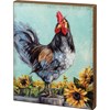 Rooster Box Sign - Wood