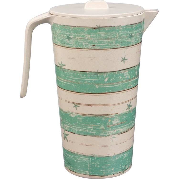 Life Is Better Down By The Sea Pitcher - Bamboo Fiber, Melamine