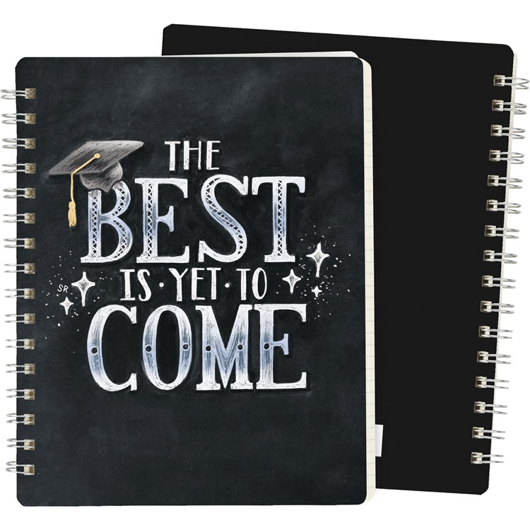 Spiral Notebook - The Best Is Yet To Come - 5.75" x 7.50" x 0.50" - Paper, Metal