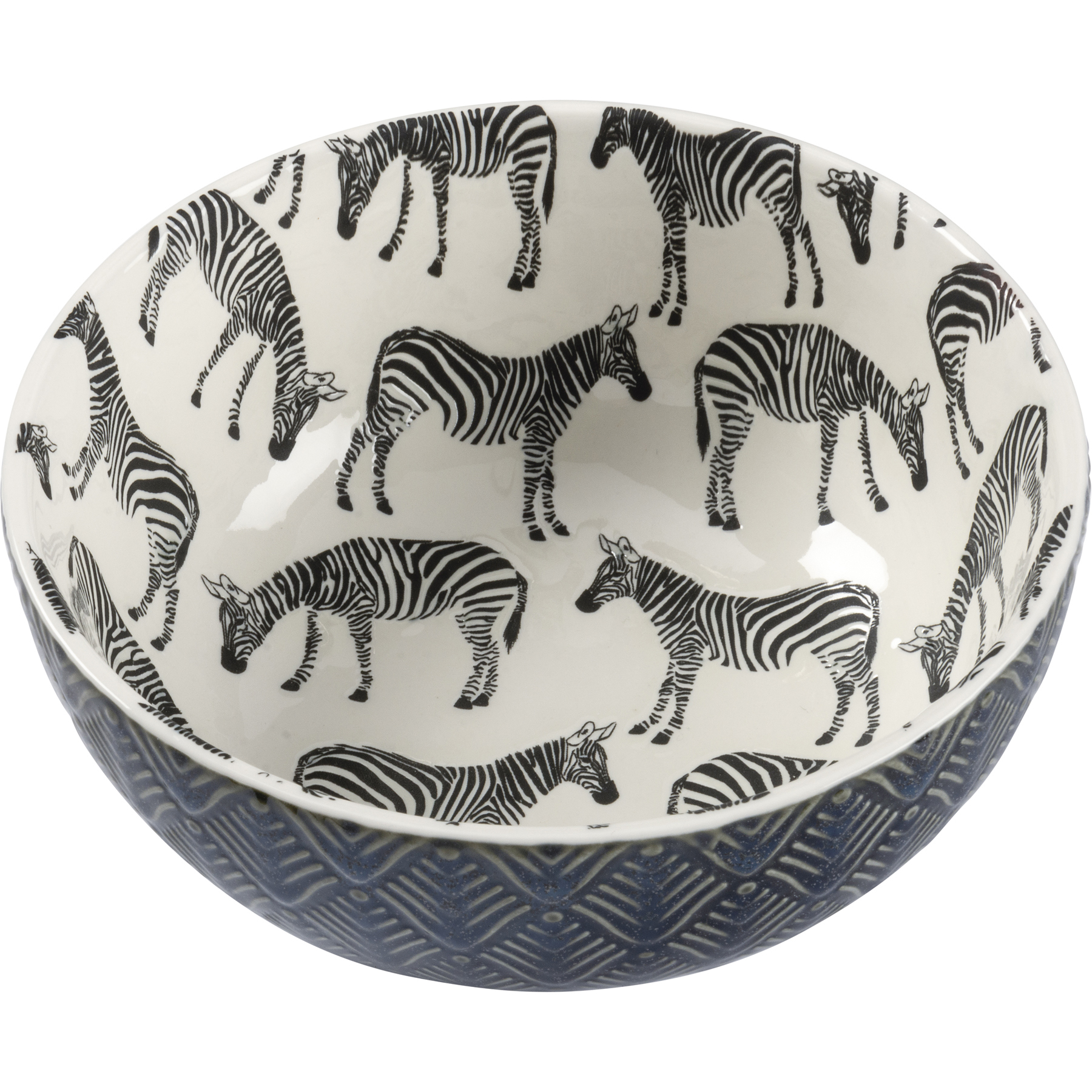 Zebra Bowl Primitives By Kathy