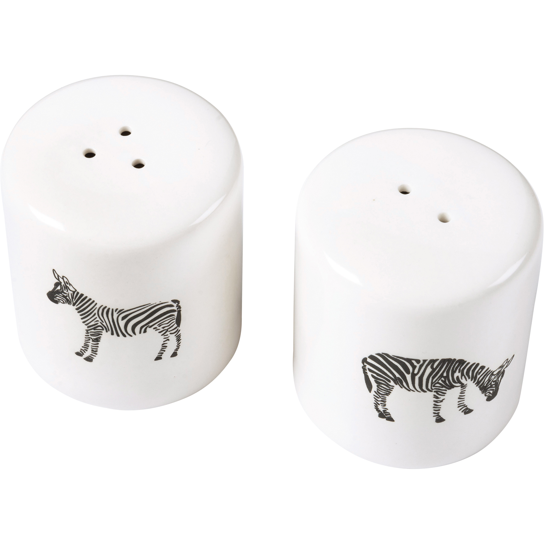 Zebra Salt and Pepper Shakers Primitives By Kathy